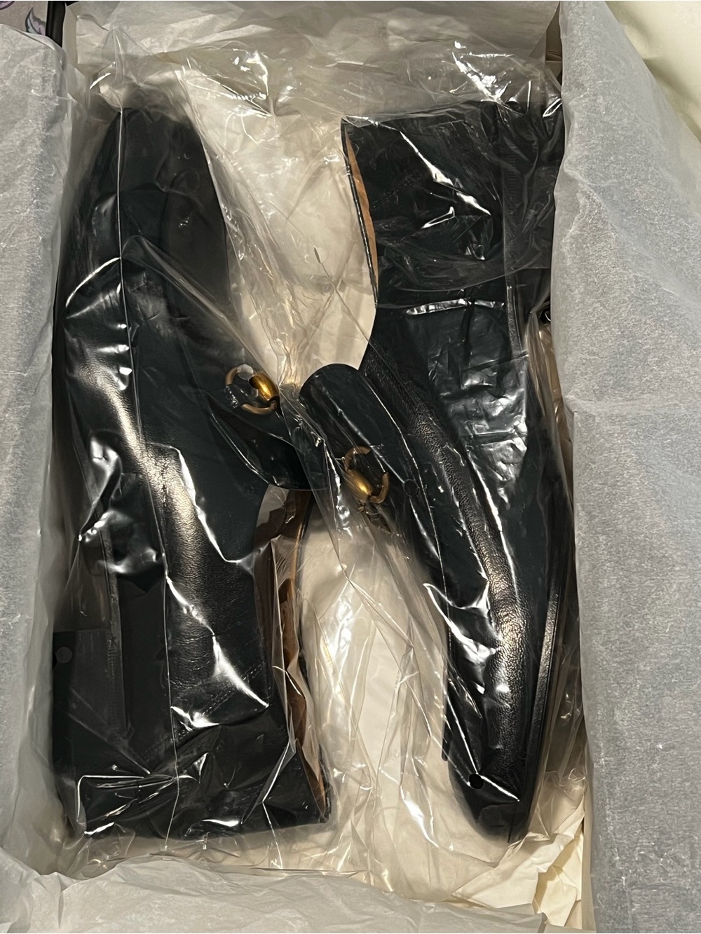 Gucci Black Leather Horsebit Slip-On Loafer - Picture 4 of 7